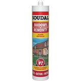 Soudal Neutrális Szilikon Fekete 280 ml PVC Beton Metal