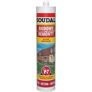 Soudal Neutrális Szilikon Fekete 280 ml PVC Beton Metal termék fő termékképe