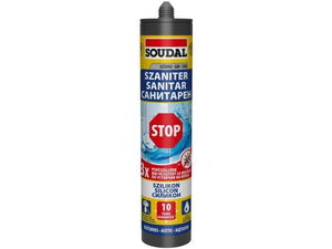Soudal Szaniter Sil Stop Szilikon Szürke 3*Penészállóbb 280 ml termék fő termékképe