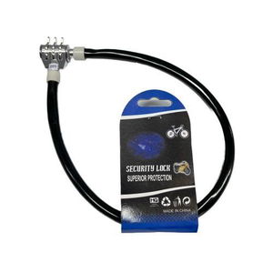 Kerékpárlakat Számkódos  8 mm*55 cm Fekete   C125-8  86502 termék fő termékképe
