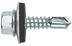 DIN 7504 Famenetű , Acél, Horganyzott, 4,8x35/14 +gumis alátét