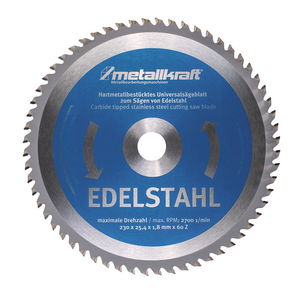 Metallkraft körfűrésztárcsa rozsdamentes acélhoz 230 x 1.8 x 25.4 mm termék fő termékképe