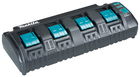 Makita DC18SF 14.4 V - 18 V LXT Li-ion 4-portos akkumulátor töltő