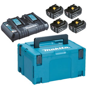 Makita 198091-4 LXT akkumulátor csomag (4 x 6.0 Ah Li-ion akkuval, MAKPAC kofferben) termék fő termékképe