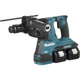 Makita DHR283T2JU akkumulátoros SDS-plus fúró-vésőkalapács (2 x 5.0 Ah Li-ion akkuval, kofferben)