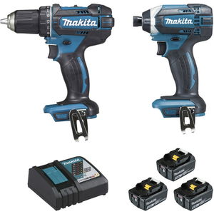 Makita DLX2127TJ1 akkumulátoros gépcsomag (3 x 5.0 Ah Li-ion akkuval, MAKPAC kofferben) termék fő termékképe