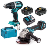 Makita DLX2272TJ akkumulátoros szett (2 x 5.0 Ah Li-ion akkuval, MAKPAC kofferben)