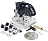 Festool SYMMETRIC SYMC 70 EB-Basic akkus szénkefe nélküli szegélylécfűrész (akku és töltő nélkül)