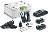 Festool DURADRIVE DWC 18-4500 HPC 4,0 I-Plus akkus szénkefe nélküli szárazépítési csavarbehajtó (2 x 4.0 Ah Li-ion akkuval)