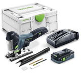 Festool CARVEX PSC 420 HPC 4,0 EBI-Plus akkus szénkefe nélküli markolatfogantyús szúrófűrész (1 x 4.0 Ah Li-ion akkuval)