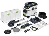 Festool PLANEX LHS 2 225 / CTL 36-Set szénkefe nélküli hosszúszárú falcsiszoló és elszívó készlet