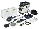 Festool PLANEX LHS 2 225 / CTM 36-Set szénkefe nélküli hosszúszárú falcsiszoló és elszívó készlet