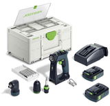 Festool CXS 18 C 3,0-Set akkus szénkefe nélküli fúró-csavarbehajtó (2 x 3.0 Ah Li-ion akkuval)