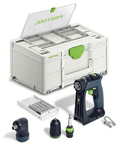 Festool CXS 18-Basic-Set akkus szénkefe nélküli fúró-csavarbehajtó (akku és töltő nélkül) termék fő termékképe