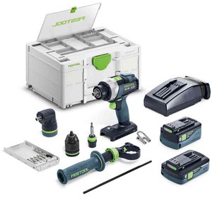 Festool QUADRIVE TDC 18/4 5,0/4,0 I-Set akkus szénkefe nélküli fúró-csavarbehajtó (1 x 4.0 Ah és 1 x 5.0 Ah Li-ion akkuval) termék fő termékképe