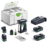 Festool C 18 HPC 4,0 I-Set akkus szénkefe nélküli fúró-csavarbehajtó (2 x 4.0 Ah Li-ion akkuval)