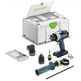 Festool QUADRIVE TPC 18/4-Basic-Set akkus ütvefúró-csavarbehajtó (akku és töltő nélkül)