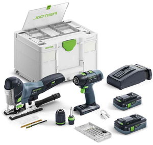 Festool T 18+3/PSC 420 HPC I-Set akkus szénkefe nélküli szerelőkészlet (2 x 4.0 Ah Li-ion akkuval) termék fő termékképe