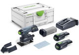 Festool RTSC 400 3,0 I-Plus akkus szénkefe nélküli vibrációs csiszoló (2 x 3.0 Ah Li-ion akkuval)