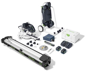 Festool KAPEX KSC 60 EB 5,0 I-UG-Set akkus szénkefe nélküli gérvágó (2 x 5.0 Ah Li-ion akkuval) termék fő termékképe