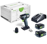 Festool TXS 12 2,5-Plus akkus szénkefe nélküli fúró-csavarbehajtó (2 x 2.5 Ah Li-ion akkuval)