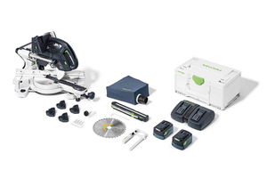 Festool KAPEX KSC 60 EB 5,0 I-Plus akkus szénkefe nélküli gérvágó (2 x 5.0 Ah Li-ion akkuval) termék fő termékképe