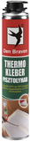 Den Braven THERMO KLEBER ragasztóhab, pisztolyos flakon, sárga, 750 ml