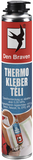 Den Braven THERMO KLEBER ragasztóhab, pisztolyos flakon (téli), sárga, 750 ml