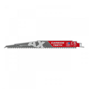 Milwaukee Heavy Duty AX Carbide szablyafűrészlap, bontó, szöges fához, 230 mm, 5 TPi, 5 db/csomag termék fő termékképe