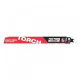 Milwaukee Heavy Duty TORCH™ NITRUS CARBIDE™ keményfém fogazatú szablyafűrészlap fémhez, 230 mm, 7 TPi