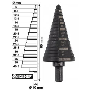 Milwaukee Lépcsős fúró, 6-40.5 mm termék fő termékképe