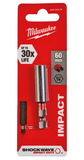 Milwaukee Shockwave Impact Duty™ mágneses bittartó 1/4" Hex befogással, 60 mm