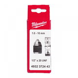 Milwaukee Kulcsnélküli tokmány FIXTEC gépekhez, 1/2"x20, 1.0-10 mm