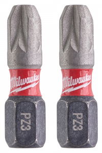 Milwaukee Shockwave Impact Duty™ csavarozó bit, 25 mm, PZ 3, 2 db/bliszter termék fő termékképe