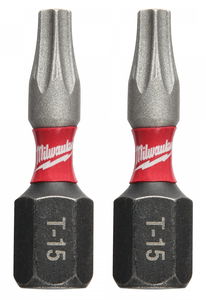 Milwaukee Shockwave Impact Duty™ csavarozó bit, 25 mm, TX 15, 2 db/bliszter termék fő termékképe