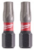 Milwaukee Shockwave Impact Duty™ csavarozó bit, 25 mm, TX 30, 2 db/bliszter