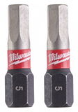 Milwaukee Shockwave Impact Duty™ csavarozó bit, 25 mm, Hex 5 mm, 2 db/bliszter