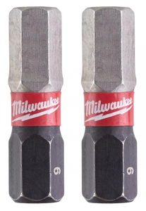 Milwaukee Shockwave Impact Duty™ csavarozó bit, 25 mm, Hex 6 mm, 2 db/bliszter termék fő termékképe