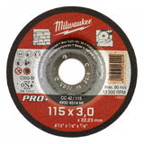 Milwaukee CC 42/115 PRO+ kővágó tárcsa, hajlított, 115x3.0 mm