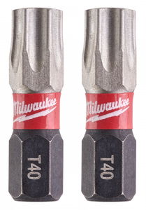 Milwaukee Shockwave Impact Duty™ csavarozó bit, 25 mm, TX BO40, 2 db/bliszter termék fő termékképe