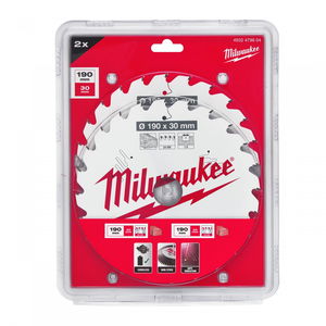 Milwaukee CSB P W körfűrészlap 190/30/24ATB, 2 db/csomag termék fő termékképe