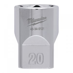 Milwaukee FOUR FLAT™ oldalú 1/2"-os dugókulcs fej, rövid, 6-lapú, 20 mm termék fő termékképe