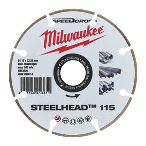 Milwaukee Speedcross STEELHEAD™ gyémánt vágótárcsa, Ø115 mm termék fő termékképe