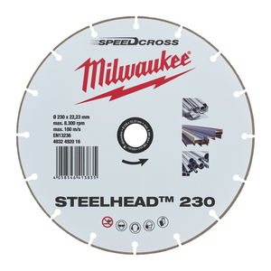 Milwaukee Speedcross STEELHEAD™ gyémánt vágótárcsa, Ø230 mm termék fő termékképe