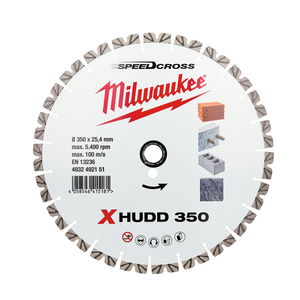 Milwaukee Prémium Speedcross XHUDD gyémánt vágótárcsa, Ø350 mm termék fő termékképe