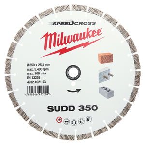 Milwaukee Prémium Speedcross SUDD gyémánt vágótárcsa, Ø350 mm termék fő termékképe