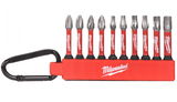 Milwaukee SET2 Shockwave Impact Duty™ karabíneres bitkészlet, 10 darabos