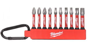 Milwaukee SET2 Shockwave Impact Duty™ karabíneres bitkészlet, 10 darabos termék fő termékképe