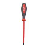 Milwaukee Tri-Lobe VDE szigetelt lapos csavarhúzó 3-oldalú markolattal, 1.2 x 6.5 x 150 mm