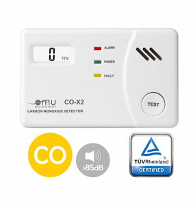 OMU system CO-X2 szén-monoxid vészjelző LCD kijelzővel termék fő termékképe